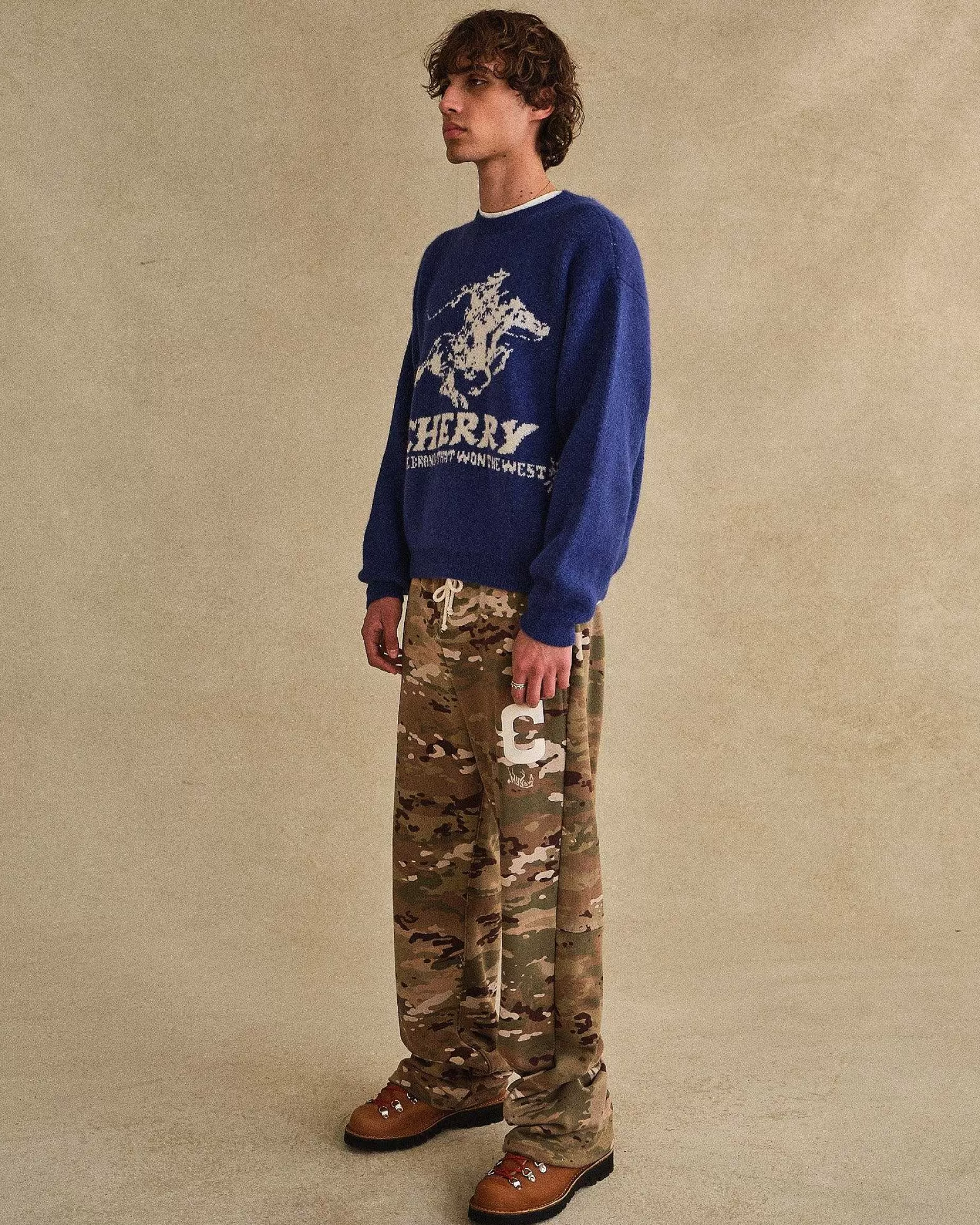 Cherry Sweatpants-Western Athletic Parachute Sweatpants (Camo)