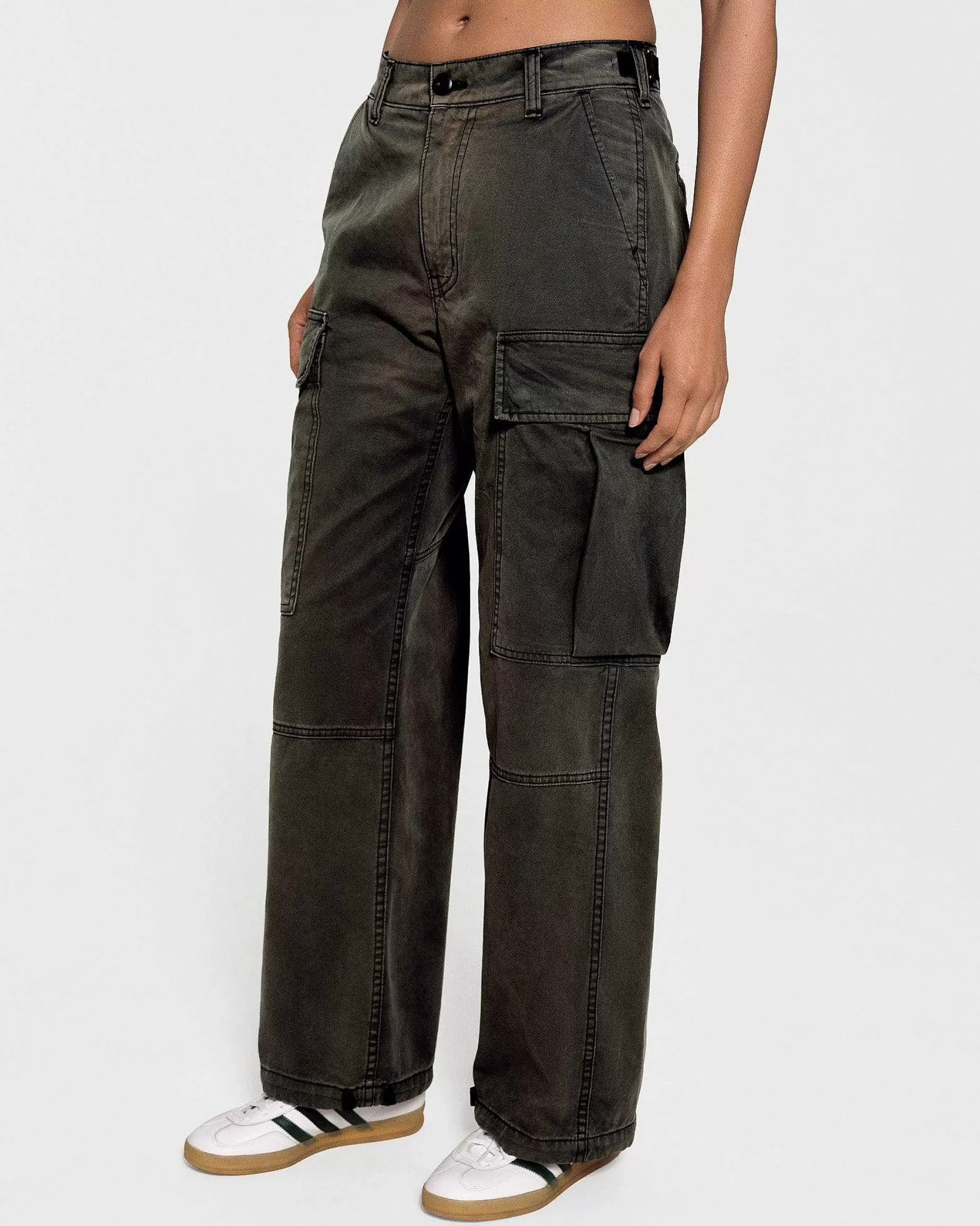Cherry Pants-Wide Leg Cargo (Vintage Black)