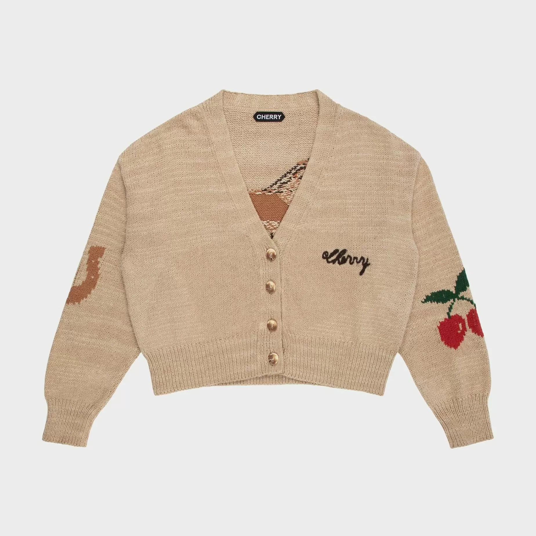 Cherry Women'S-Womens Stables Cardigan (Heather Oat)