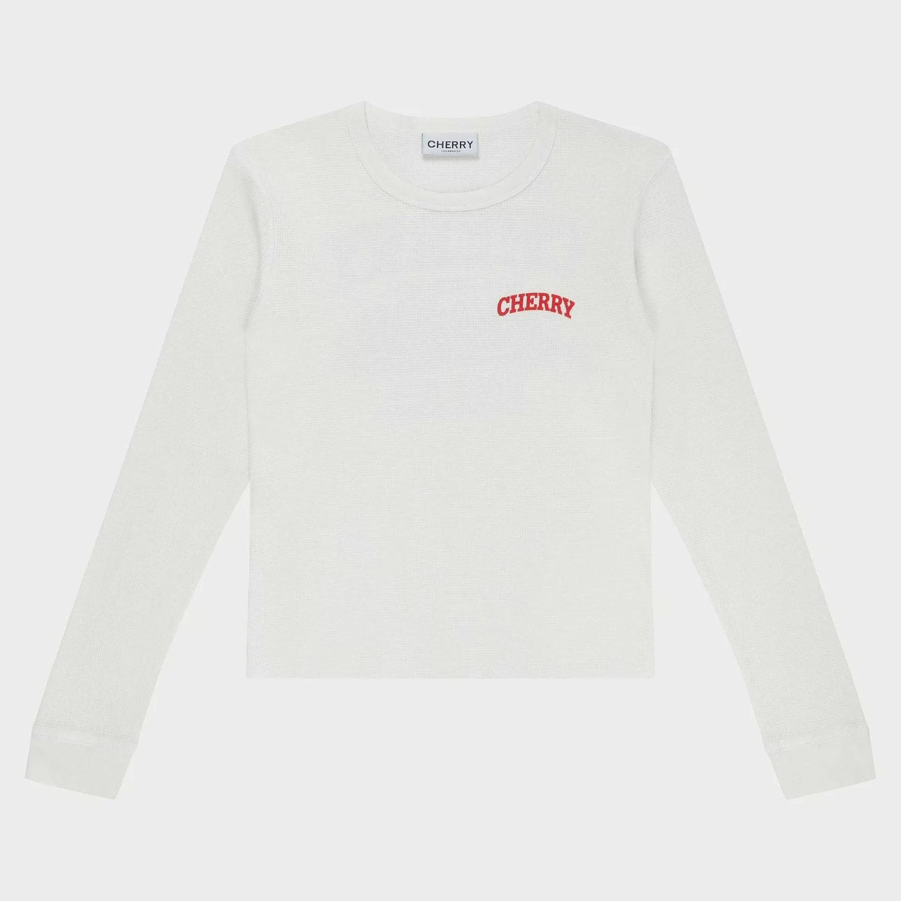 Cherry Women'S-Women'S Thermal Long Sleeve Tee (White)